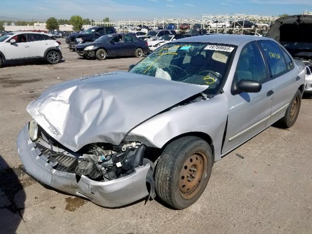 1G1JC524327429502 - 2002 CHEVROLET CAVALIER B SILVER photo 2