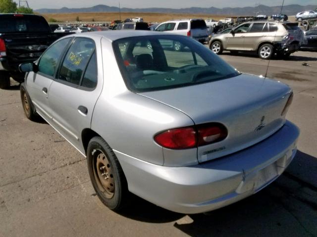 1G1JC524327429502 - 2002 CHEVROLET CAVALIER B SILVER photo 3