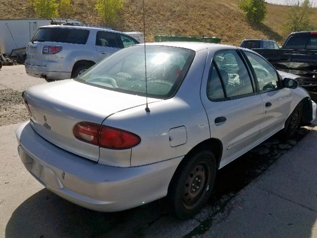 1G1JC524327429502 - 2002 CHEVROLET CAVALIER B SILVER photo 4