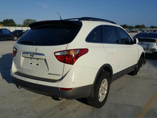 KM8NU4CC5AU122057 - 2010 HYUNDAI VERACRUZ G WHITE photo 4