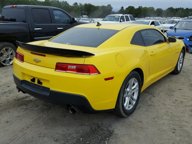 2G1FA1E38F9150087 - 2015 CHEVROLET CAMARO LS YELLOW photo 4