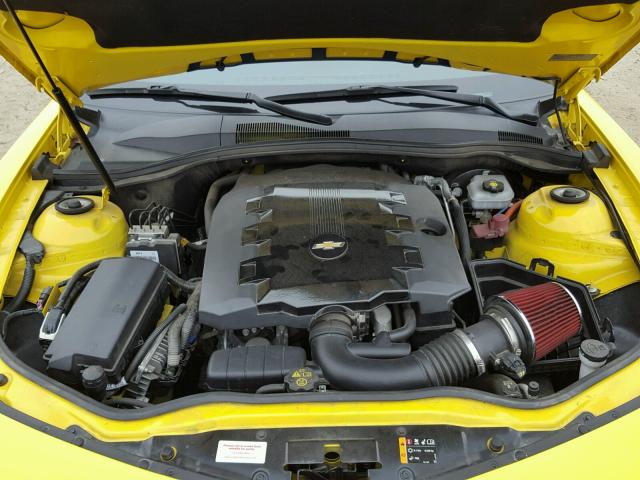 2G1FA1E38F9150087 - 2015 CHEVROLET CAMARO LS YELLOW photo 7