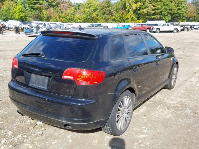 WAUHF78P37A101806 - 2007 AUDI A3 2 BLACK photo 4