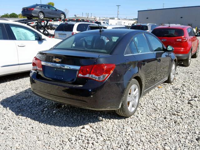 1G1P75SZ4E7100192 - 2014 CHEVROLET CRUZE BLACK photo 4