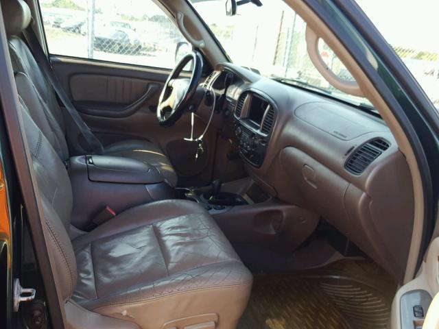 5TDBT48A82S129270 - 2002 TOYOTA SEQUOIA LI GREEN photo 5