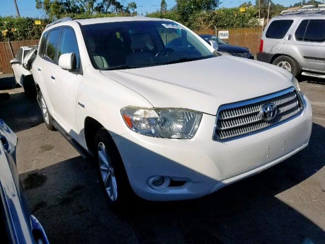 JTEEW44A092032183 - 2009 TOYOTA HIGHLANDER WHITE photo 1