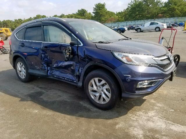 2HKRM4H73FH664180 - 2015 HONDA CR-V EXL BLUE photo 1