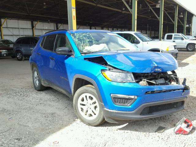 3C4NJCAB7HT668557 - 2017 JEEP COMPASS SP BLUE photo 1