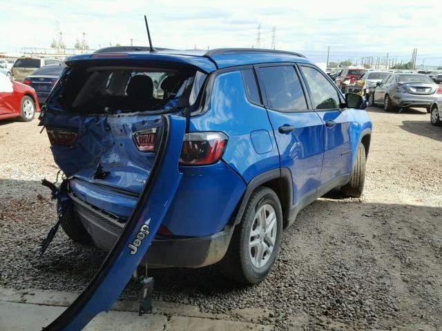 3C4NJCAB7HT668557 - 2017 JEEP COMPASS SP BLUE photo 4