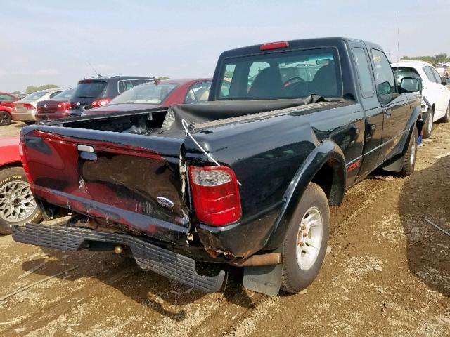 1FTYR14V73TA03095 - 2003 FORD RANGER SUP BLACK photo 4