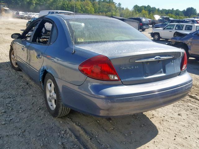 1FAFP55S3YG179141 - 2000 FORD TAURUS SES BLUE photo 3