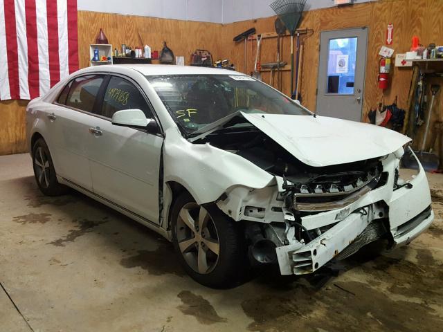 1G1ZC5E01CF125703 - 2012 CHEVROLET MALIBU 1LT WHITE photo 1