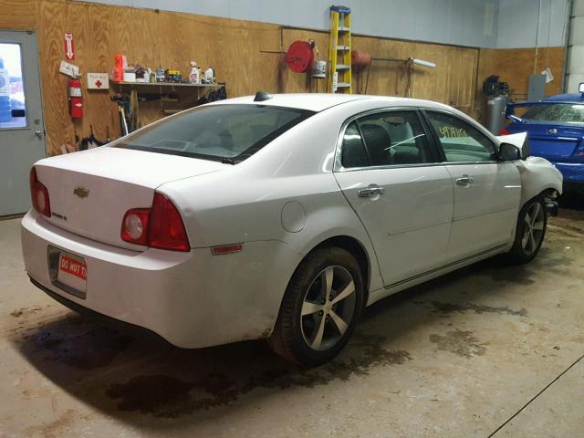 1G1ZC5E01CF125703 - 2012 CHEVROLET MALIBU 1LT WHITE photo 4