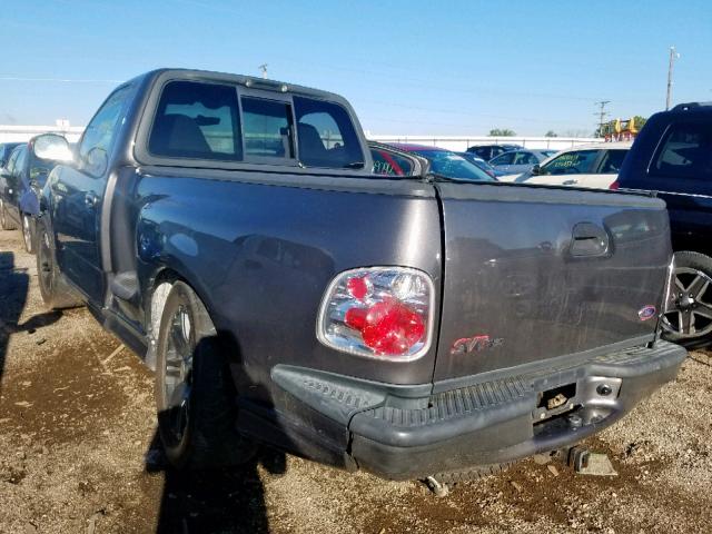 2FTRF07344CA38691 - 2004 FORD F150 SVT L GRAY photo 3