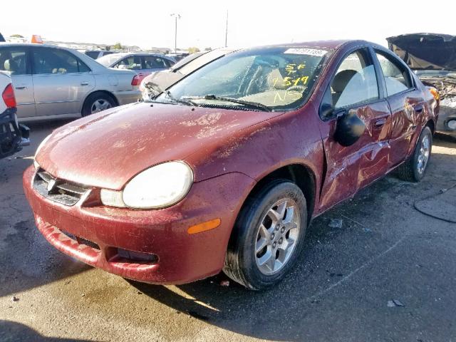 1B3ES46C52D511709 - 2002 DODGE NEON SE PURPLE photo 2