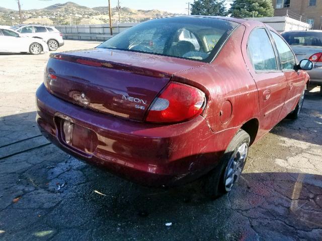 1B3ES46C52D511709 - 2002 DODGE NEON SE PURPLE photo 4