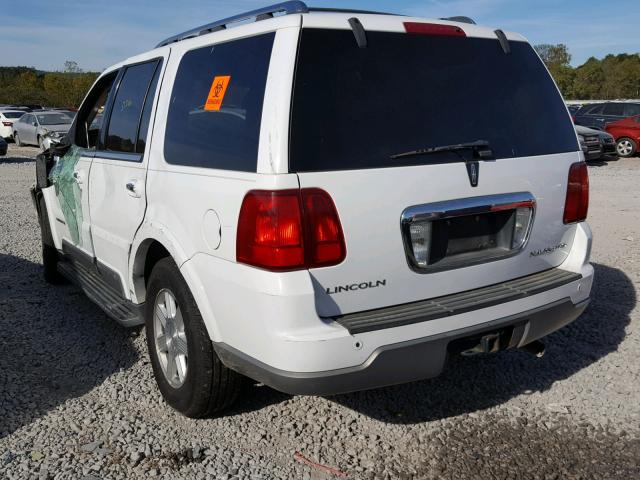 5LMFU27R44LJ33341 - 2004 LINCOLN NAVIGATOR 白色 照片 3