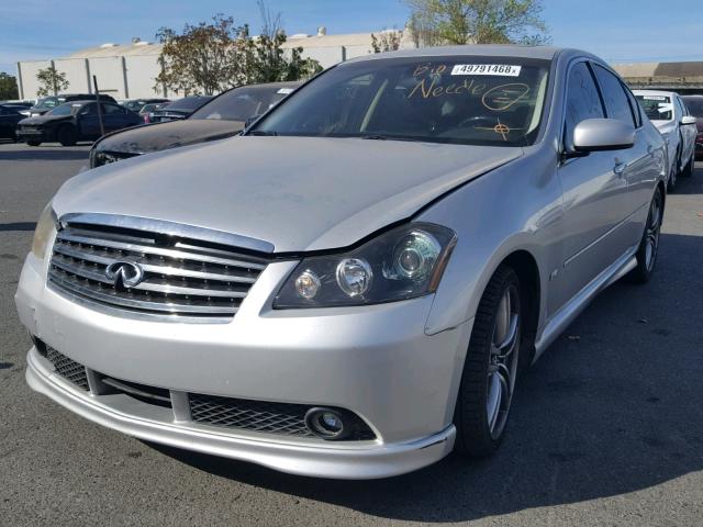 JNKBY01E96M206266 - 2006 INFINITI M45 BASE SILVER photo 2