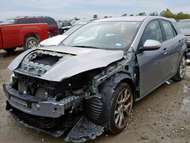 JM1BL1L31C1643211 - 2012 MAZDA SPEED 3 GRAY photo 2