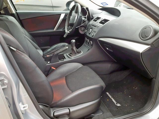 JM1BL1L31C1643211 - 2012 MAZDA SPEED 3 GRAY photo 5