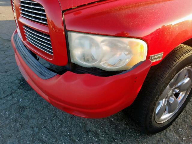 1D3HA18D83J587826 - 2003 DODGE RAM 1500 S RED photo 9