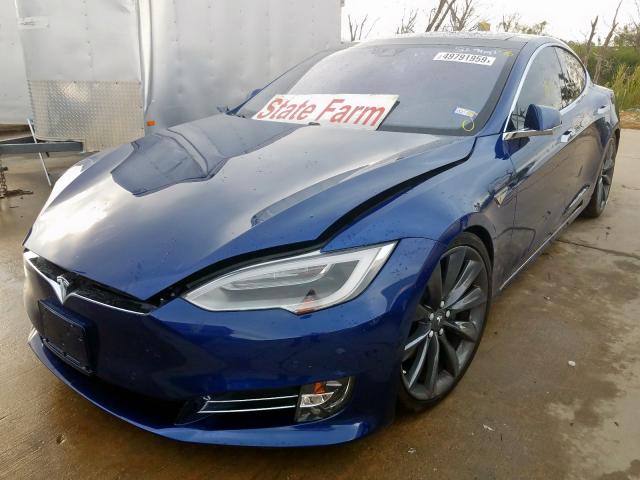 5YJSA1E17GF144251 - 2016 TESLA MODEL S BLUE photo 2