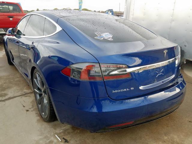 5YJSA1E17GF144251 - 2016 TESLA MODEL S BLUE photo 3