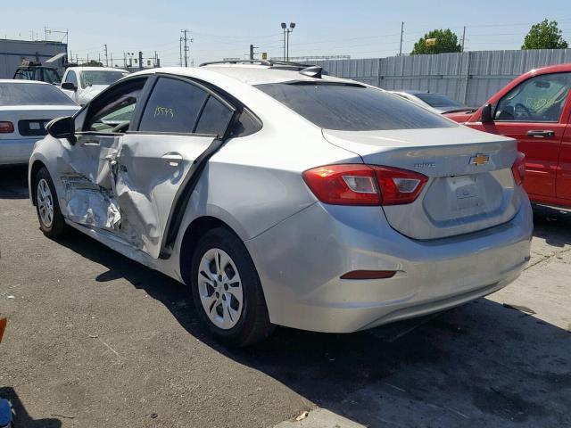 1G1BC5SM7K7148730 - 2019 CHEVROLET CRUZE LS SILVER photo 3