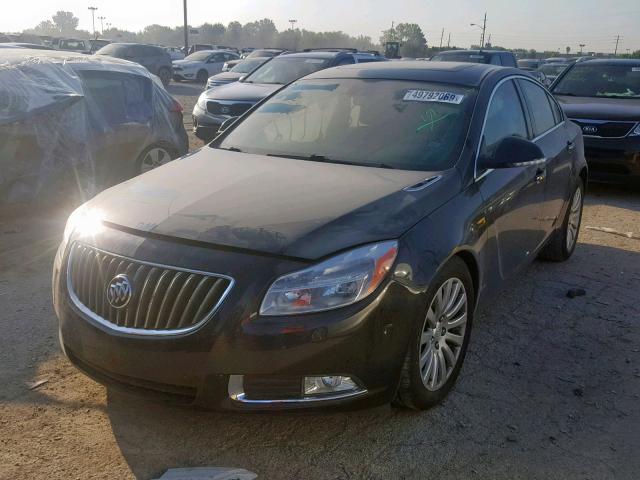 2G4GS5EV6D9194907 - 2013 BUICK REGAL PREM BLACK photo 2