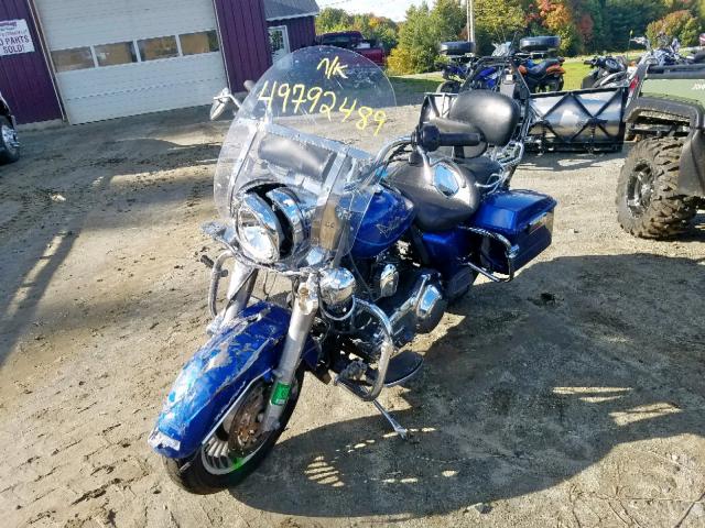 1HD1FB418AB636980 - 2010 HARLEY-DAVIDSON FLHR BLUE photo 2