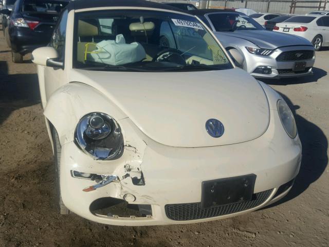 3VWRF31Y16M306770 - 2006 VOLKSWAGEN NEW BEETLE CREAM photo 9