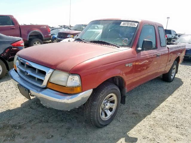 1FTYR14V6YTA32384 - 2000 FORD RANGER SUP RED photo 2