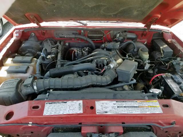 1FTYR14V6YTA32384 - 2000 FORD RANGER SUP RED photo 7