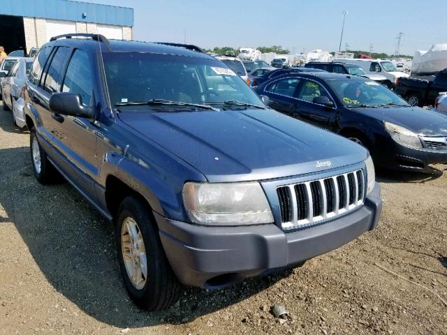 1J4GW48S04C356893 - 2004 JEEP GRAND CHER BLUE photo 1