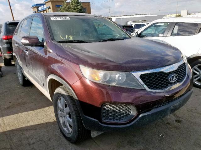 5XYKTCA11BG010848 - 2011 KIA SORENTO BA MAROON photo 1