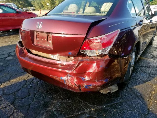 1HGCP26399A140742 - 2009 HONDA ACCORD LX MAROON photo 9