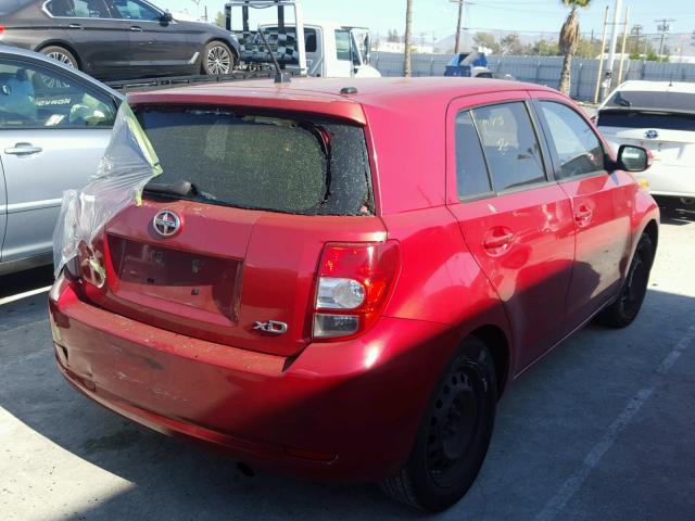 JTKKU10428J023235 - 2008 TOYOTA SCION XD RED photo 4