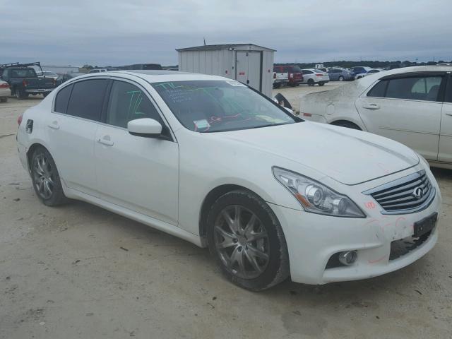 JN1CV6AP8CM625047 - 2012 INFINITI G37 BASE WHITE photo 1