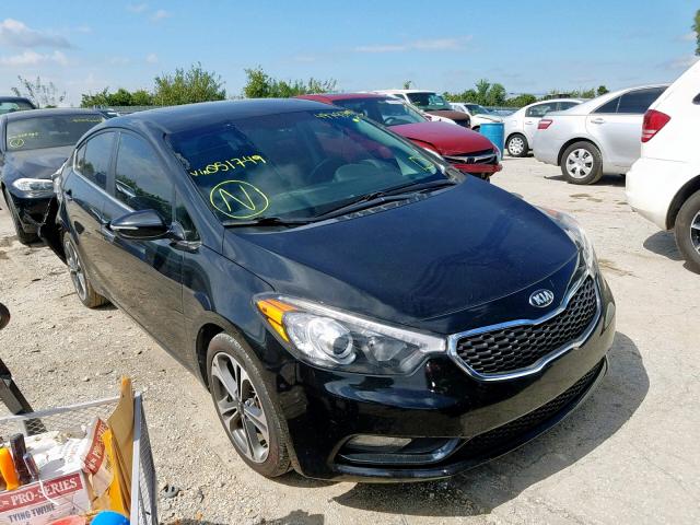 KNAFZ4A8XE5051749 - 2014 KIA FORTE EX BLACK photo 1