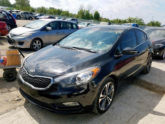 KNAFZ4A8XE5051749 - 2014 KIA FORTE EX BLACK photo 2