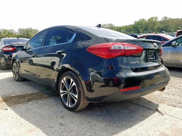 KNAFZ4A8XE5051749 - 2014 KIA FORTE EX BLACK photo 3