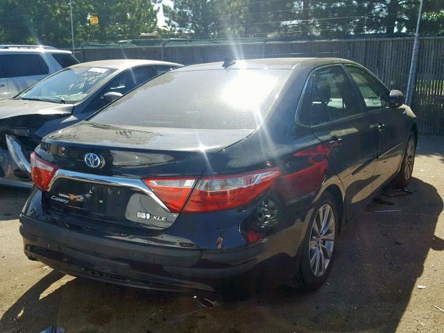 4T1BD1FK9GU180203 - 2016 TOYOTA CAMRY HYBR BLACK photo 4