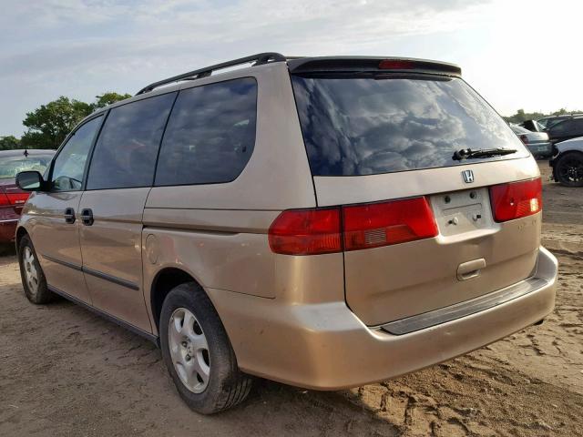 2HKRL18541H561228 - 2001 HONDA ODYSSEY LX GOLD photo 3