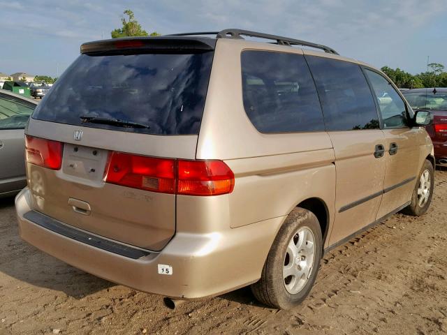 2HKRL18541H561228 - 2001 HONDA ODYSSEY LX GOLD photo 4