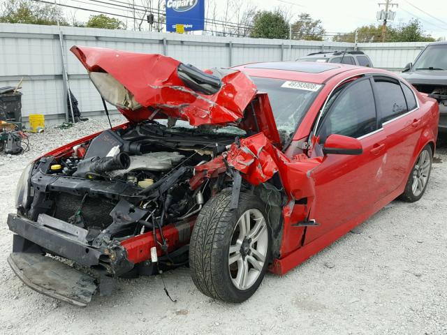 6G2ER57799L155273 - 2009 PONTIAC G8 RED photo 2