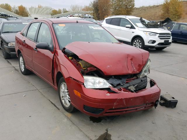1FAFP34N45W213976 - 2005 FORD FOCUS ZX4 RED photo 1
