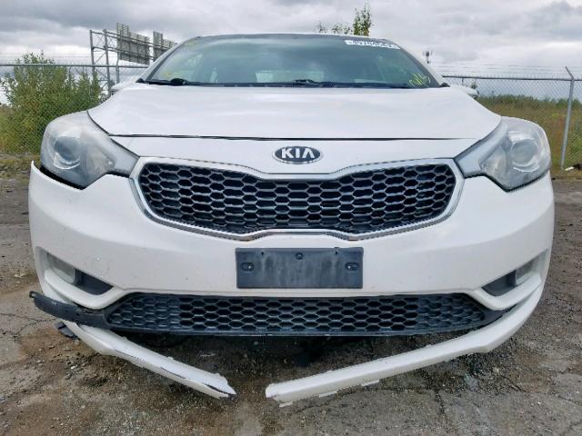 KNAFX4A68E5124329 - 2014 KIA FORTE LX WHITE photo 9