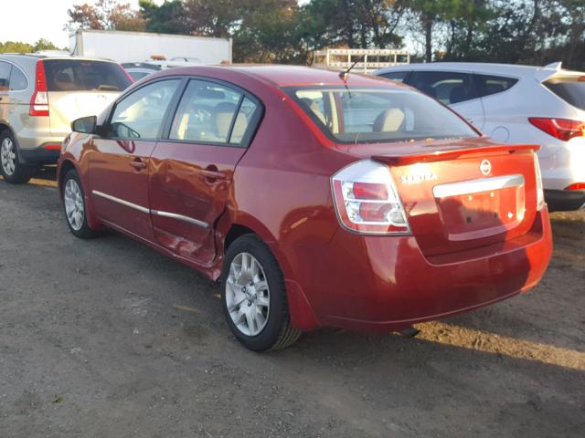 3N1AB6AP7CL736764 - 2012 NISSAN SENTRA 2.0 RED photo 3