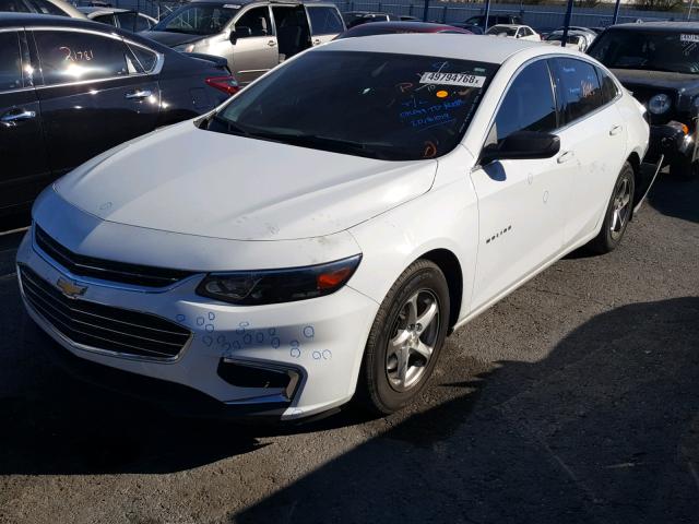 1G1ZB5ST7GF196573 - 2016 CHEVROLET MALIBU LS WHITE photo 2