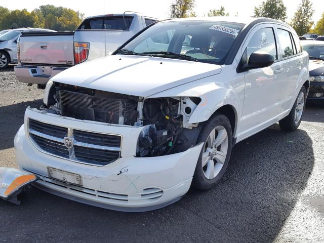 1B3CB4HAXAD533657 - 2010 DODGE CALIBER SX WHITE photo 2